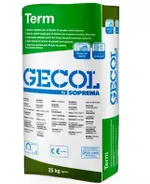 Mortero adhesivo fibrorreforzado, Term de Gecol. Gris. Saco 25 kg